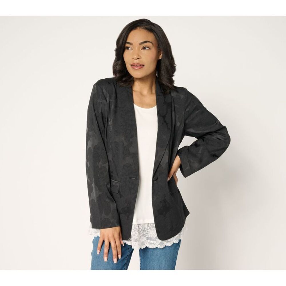 Gloria Vanderbilt Women's Plus Sz Jacket 2X Button Front Shawl Mint Glass